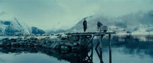 Henrikke Lund-Olsen e Øyvind Venstad Kjeksrud in una scena di <em>Fjord</em> di Cristian Mungiu.