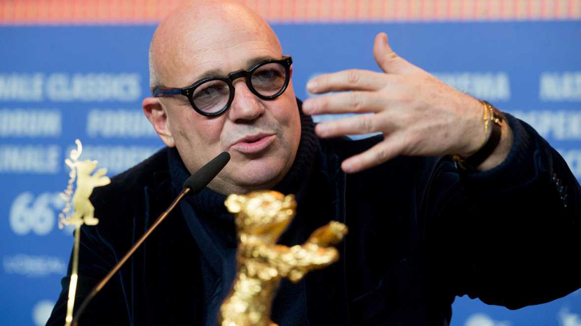 Il regista Francesco Rosi, vincitore dell'orso d'oro con "Fuocoammare"